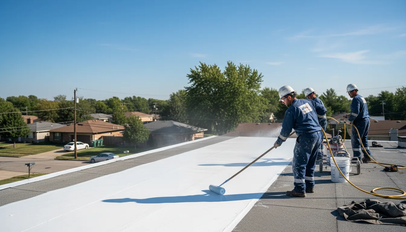 Commercial roof coating in Harford, PA near me